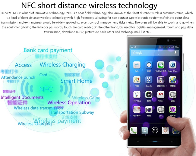 iNew V3 - 6.5mm Thin MTK6582 Quad Core 1.3GHz 5.0inch HD IPS OGS NFC Android 4.2