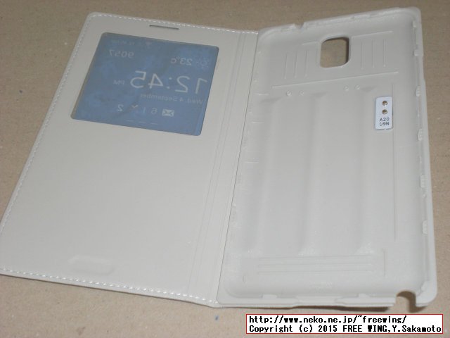 S-VIEW機能搭載COVER ギャラクシーNote3カバー