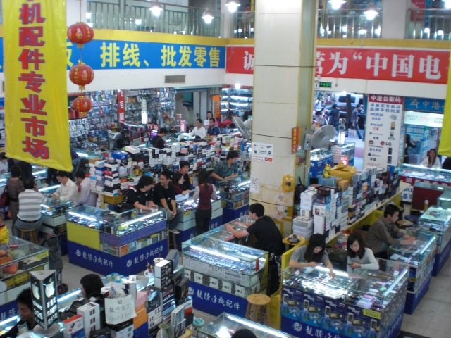 シンセンの電子部品街