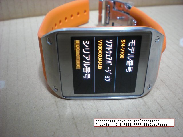 SAMSUNG GALAXY Gear smart watch