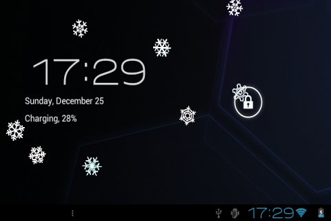 Android Beautiful snow fall