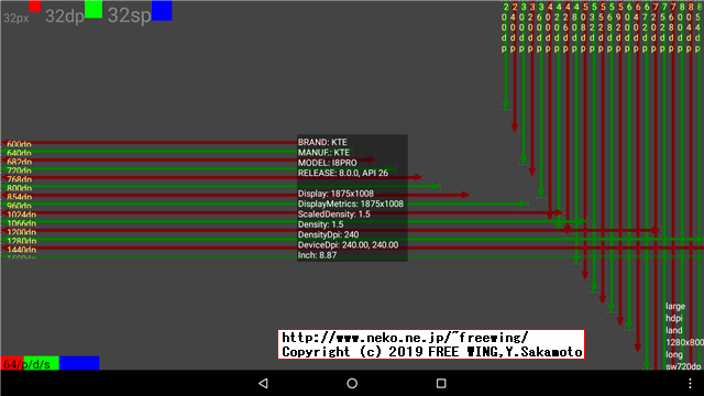 VOYO I8 Pro の画面解像度 1920 x 1080 FHD
