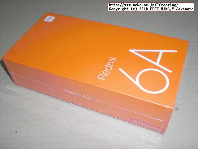 Xiaomi Redmi 6Aを買ってみた