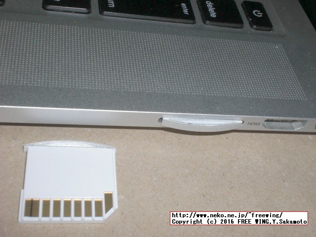 Mac用microSDカードアダプタ