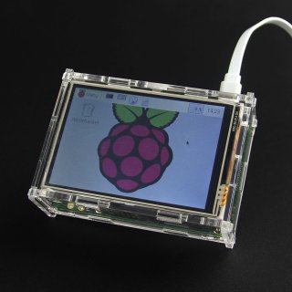SKU187173 SKU187170 3.5 Inch TFT LCD Display + DIY Acrylic Case For Raspberry Pi 2/B+