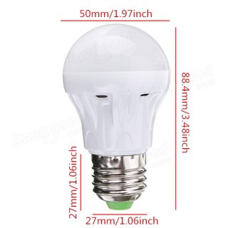 SKU155761 E27 3W White/Warm White 2835 SMD 10LED Light Bulb Lamp 110-130V