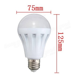 SKU234048 E27 7W 27 SMD 2835 White/Warm White LED Globe Light Bulb 110V