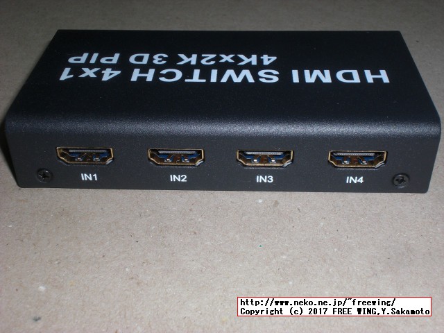 HDMI切替器 セレクター 4入力1出力 PIP機能付き 4K 3D対応