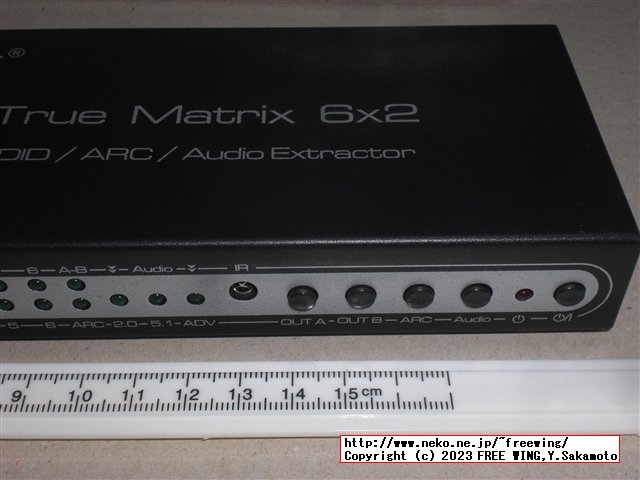 AGPtEK HDMI分配器 6入力2出力 HDMI True Matrix 6x2