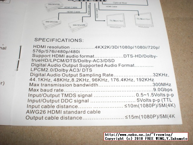 マトリックス6＊ 2 HDMI 6 入力 2出力スプリッタスイッチ4K 2K ARC EDID 1080p 3Dコンバータ