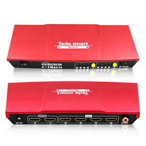 Tesla smartの 4入力 2出力 マトリクス機能 HDMI EDID保持の切り換え機