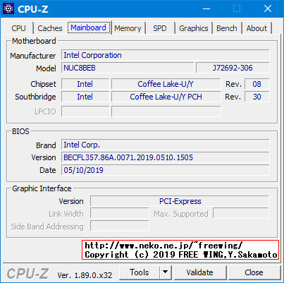 Intel NUC Kit NUC8I5BEH BOXNUC8I5BEH Coffee Lake Core i5-8259Uのベンチマークレビュー