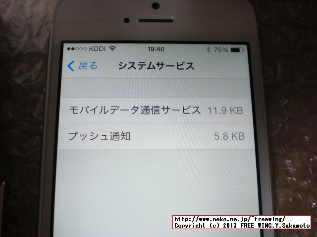 au iPhone5S 64GB