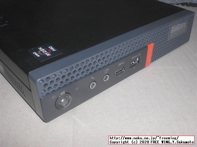 Lenovo ThinkCentre M75q-1 Tiny AMD Ryzen 5 PRO 3400GEの写真レビュー