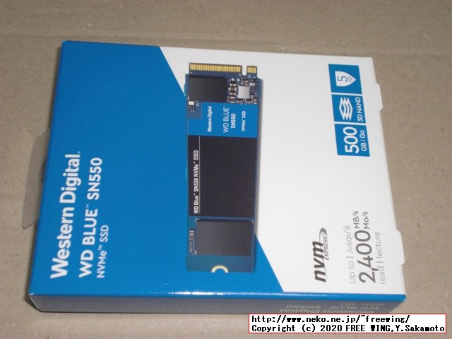 WD Blue SN550 NVMe SSD 500GB WDS500G2B0C PCIe Gen3 M.2 2280
