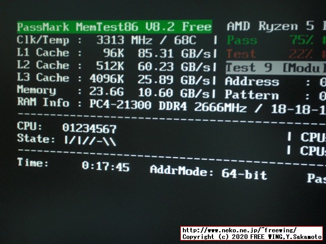 ThinkCentre M75qの標準 8GBのメインメモリ RAMに 16GBを追加して 24GBに増設する手順