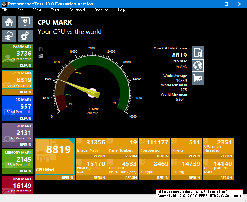 Lenovo ThinkCentre M75q-1 Tiny AMD Ryzen 5 PRO 3400GE PassMark 10.0