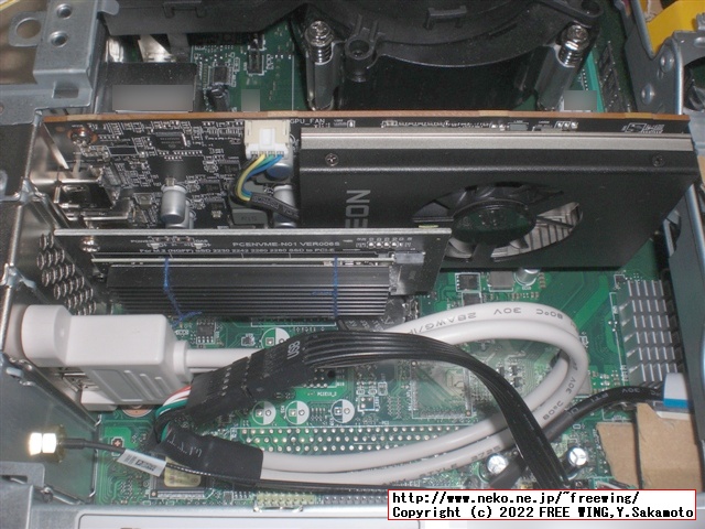 玄人志向の Radeon RX 6400のグラボ RD-RX6400-E4GB/LPを M75s Small Gen2に装着！