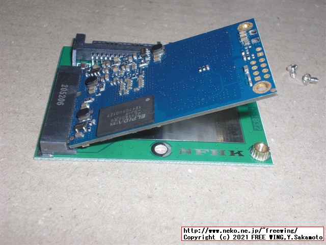 mSATA SATA SSD 変換基板