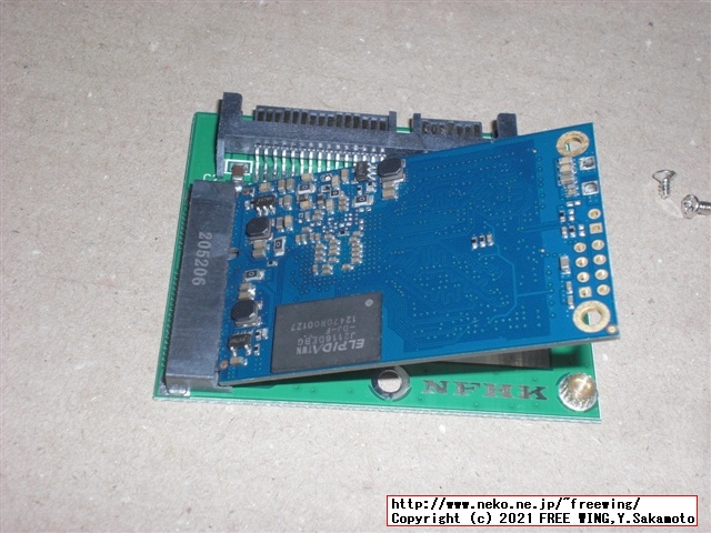 mSATA SATA SSD 変換基板