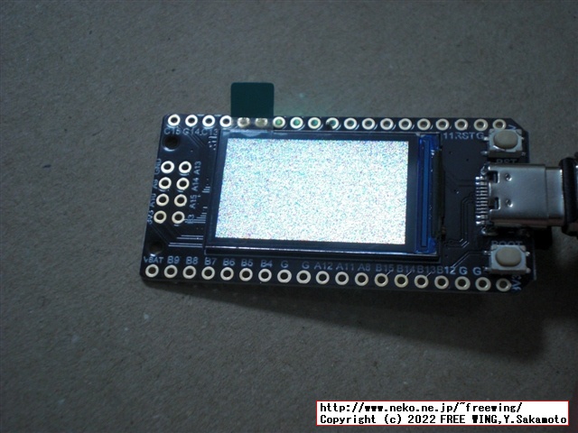 IPS 240x135のカラー液晶付きの小型 COUモジュール LILYGO TTGO T-Displayの写真レビュー GD32 GD32VF103CBT6