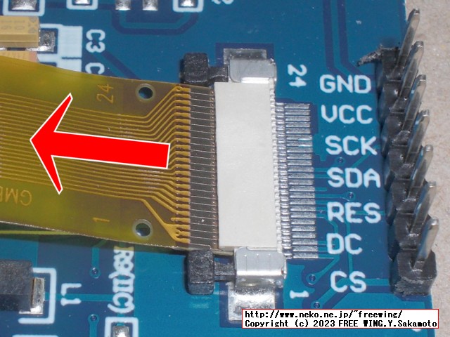 2.4インチの大画面 OLED SSD1309を SPI接続から I2C接続に改造する方法