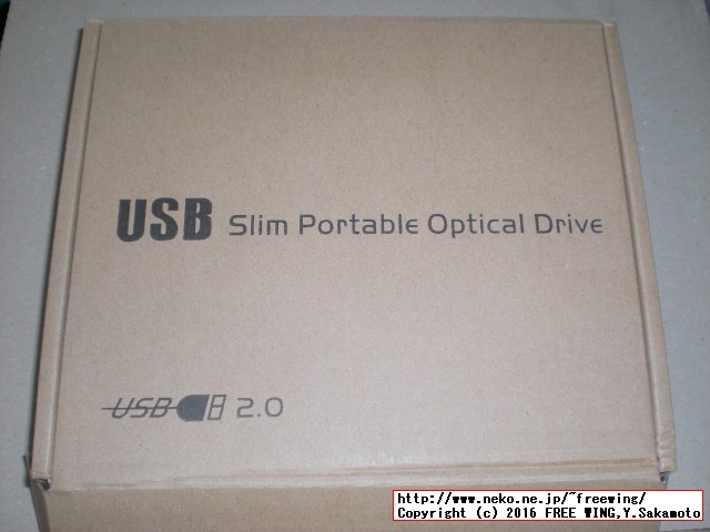 USB 2.0対応 DVDスリムドライブ 中華ノーブランド品