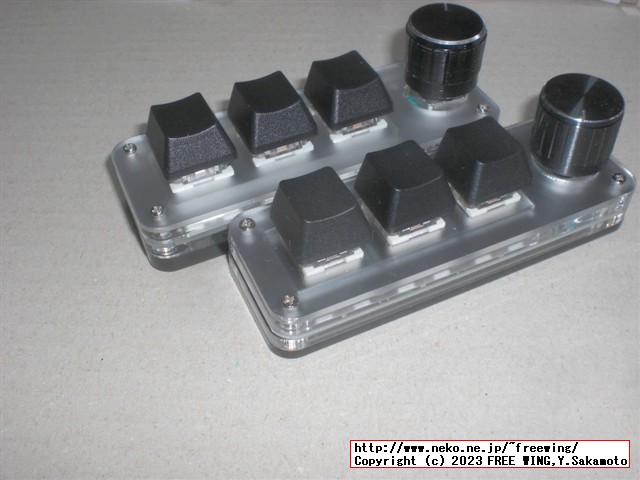 ロータリーエンコーダ付きの中華製の格安なプログラマブル USBキーボード