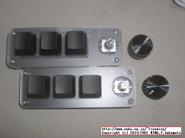 ロータリーエンコーダ付きの中華製の格安なプログラマブル USBキーボード