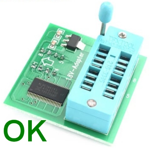 +1.8Vアダプタ OK品、Nexperia製の ALVC164245を使用