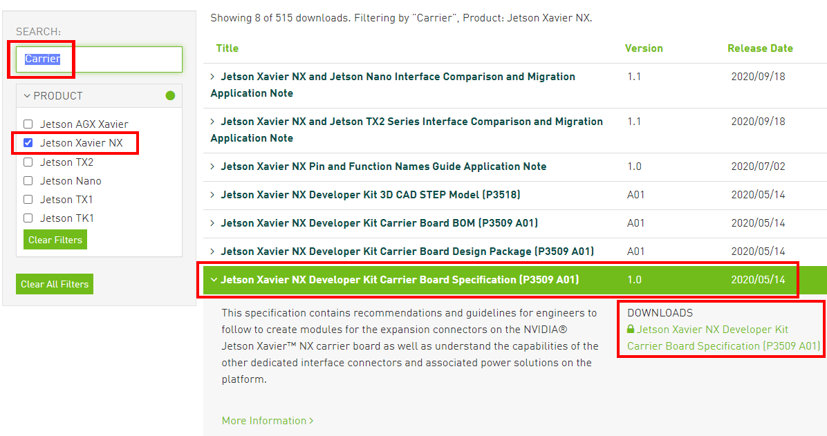NVIDIA Jetson Xavier NXの回路図