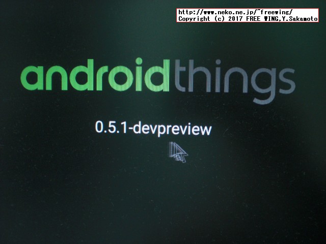 Raspberry Pi 3で Google Android Thingsを動かしてみた
