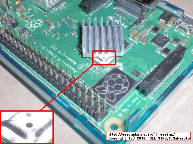 Raspberry Pi 3 Model B+の写真、ラズパイ３Ｂ＋