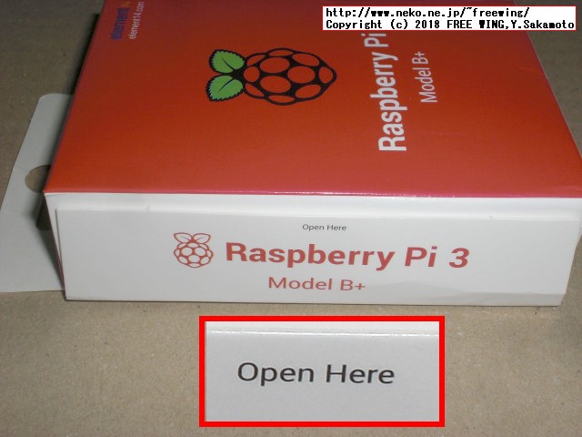 Raspberry Pi 3 Model B+の写真、ラズパイ３Ｂ＋