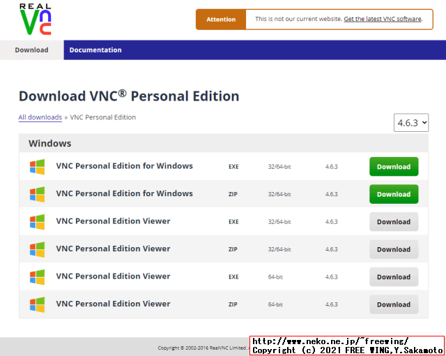 RealVNC Windows VNC Client