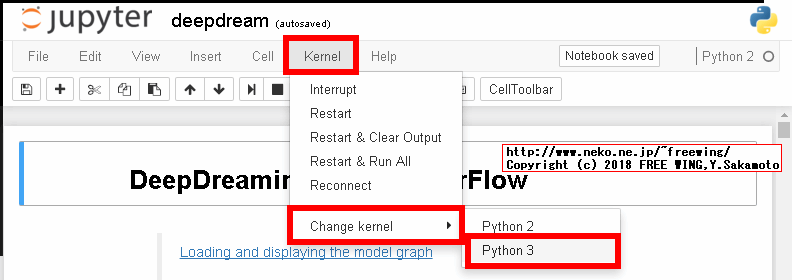 Raspberry Piで TensorFlowを使って Google DeepDreamで悪夢を見る