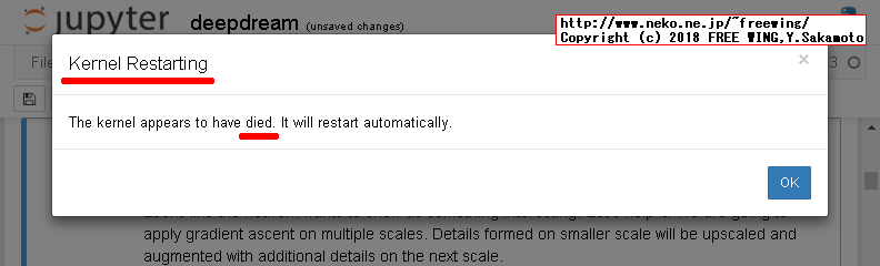 Raspberry Piで TensorFlowを使って Google DeepDreamで悪夢を見る