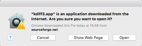 KDiff3 無料で使える macOS Mojave対応のテキスト差分比較アプリ