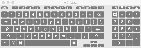 macOS キーボード設定