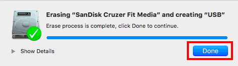 USBメモリを Disk Utility.appで初期化する