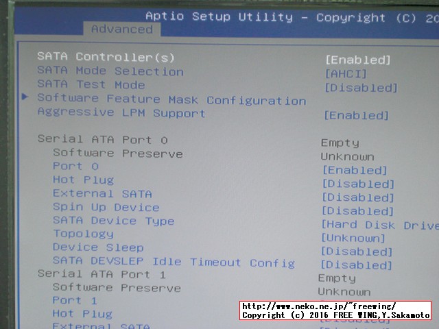 Core i3-6100U HYSTOU Fanless Mini PC FMP03 BIOS設定 for Hackintosh