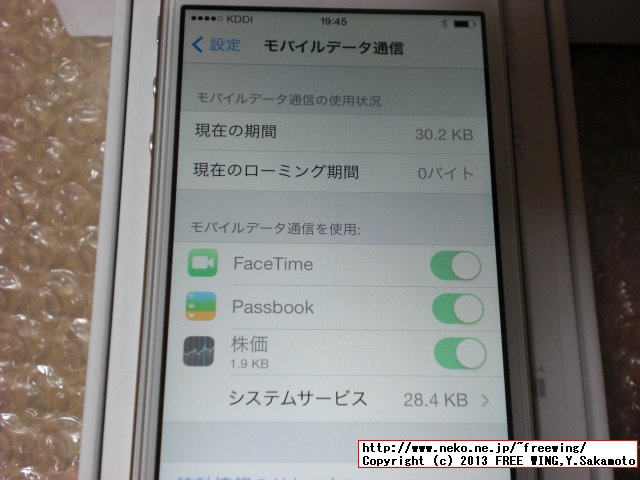 au iPhone5S 64GB