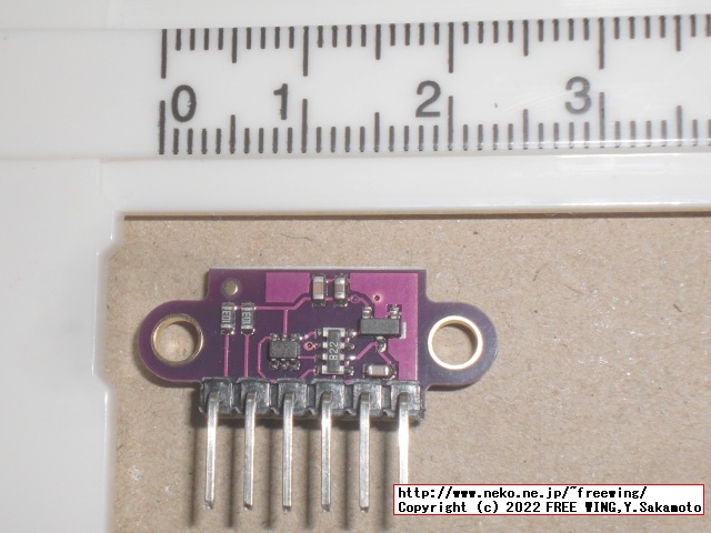 Raspberry Piの I2C機能を有効にして GPIO端子に VL53L0X ToFセンサモジュール基板を接続する