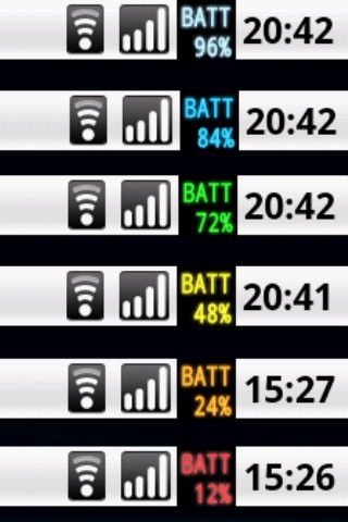 Android Battery Fuel Gauge Status Bar
