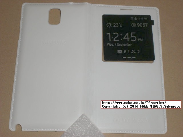 eBay.comで買った Note3 S-Viewケース Fake