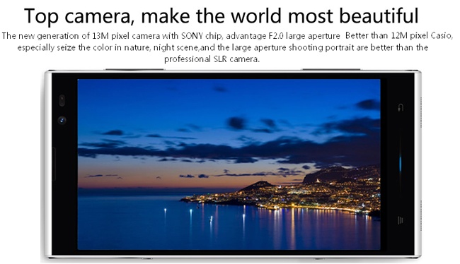 iNew V3 - 6.5mm Thin MTK6582 Quad Core 1.3GHz 5.0inch HD IPS OGS NFC Android 4.2