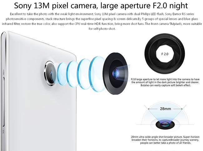 iNew V3 - 6.5mm Thin MTK6582 Quad Core 1.3GHz 5.0inch HD IPS OGS NFC Android 4.2