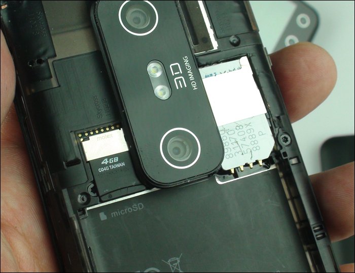 EVO 3D CDMA Sprint SIMカード(UIM Card)スロット追加改造