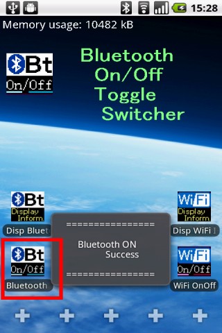 Bluetooth On/Off 切り替え アプリ for Android