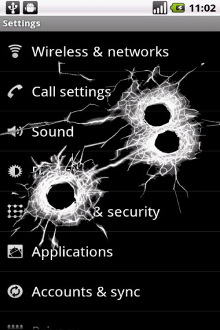 Android 弾痕ドロイド Burret Hole Droid